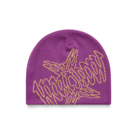 Symmetry & Reflection Beanie in Purple