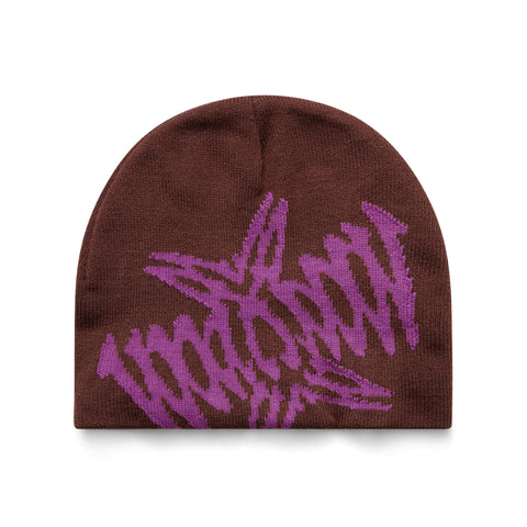 Symmetry & Reflection Beanie in Brown