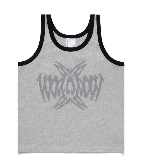 Symmetry & Reflection Cropped Singlet